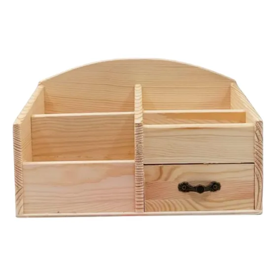 Homey Organizador De Madera Con Compartimientos
