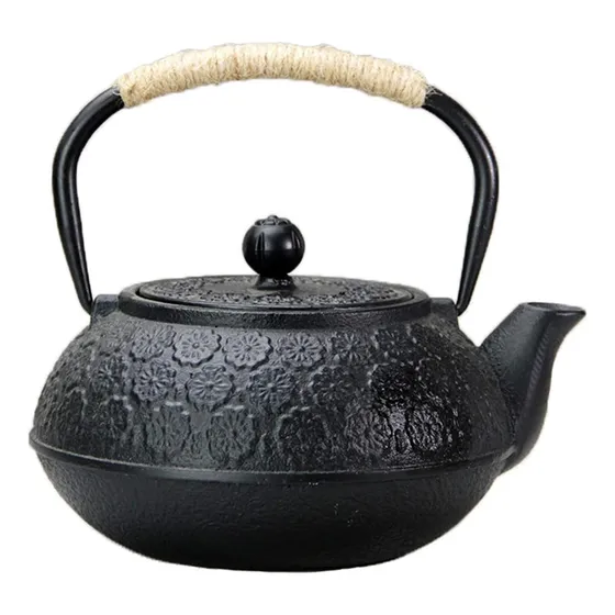 Tetera Hierro Fundido Pava Diseño + Infusor De Te Mt09292