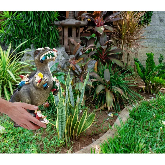 Divertida Figura Decoracion Jardin Gnomo 9.8 Dragon Trepador