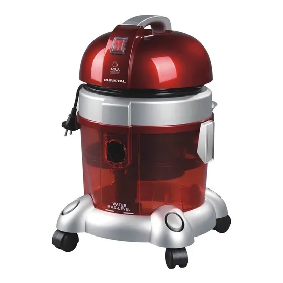 Aspiradora Punktal Profesional Doble Filtro 1600w Color Rojo/Gris