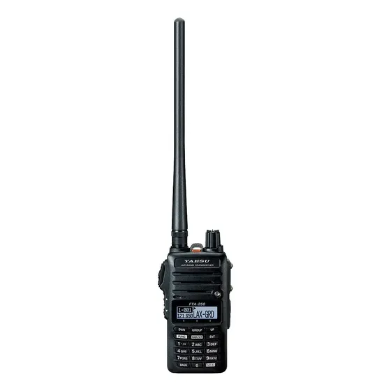 Radio Aérea Yaesu FTA-250L VHF AM\u002FFM 118-136MHz 5W 250 Canales Negro | Cuotas sin interés