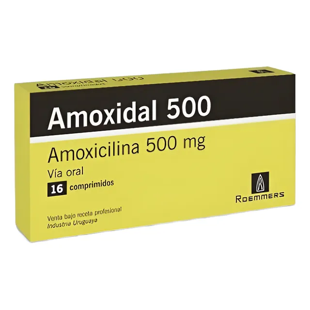 Amoxidal 500 Mg. 16 Comprimidos