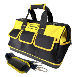Bolsa Mala Ferramentas Fundo Borracha 16 Bolsos Eletricista Reforçada Grande Profissional Epm Tools Oxford 600d Cor Preto E Amarelo Bolsa Mala Ferramentas Fundo Borracha 16 Bolsos Eletricista Reforçada Grande Profissional Epm Tools Oxford 600d Cor Preto E Amarelo