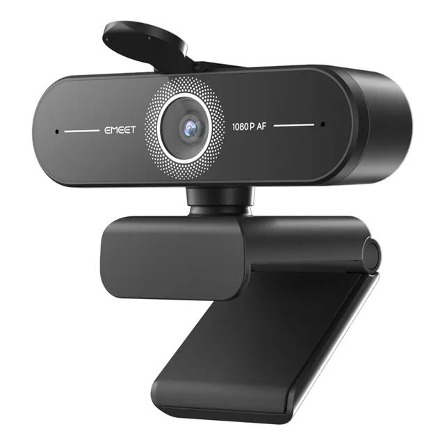 Cámara Web Emeet C60e Af 1080p Fov 73° Microfono Dual