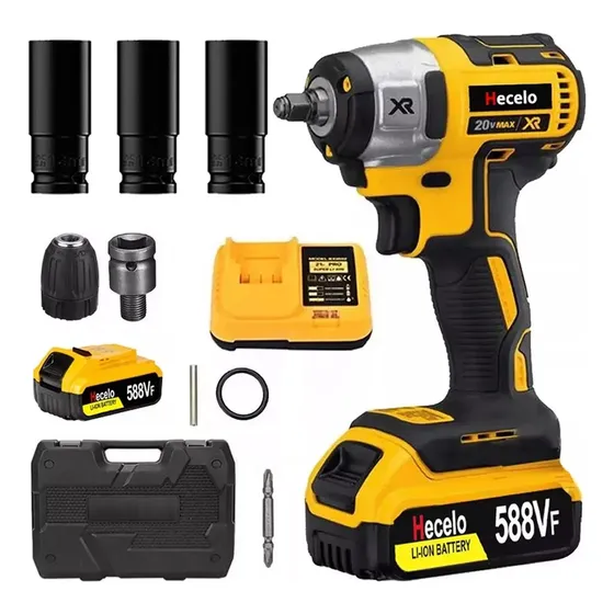 Llave De Impacto Inalámbrico De Kit 600n.m Con De Litio