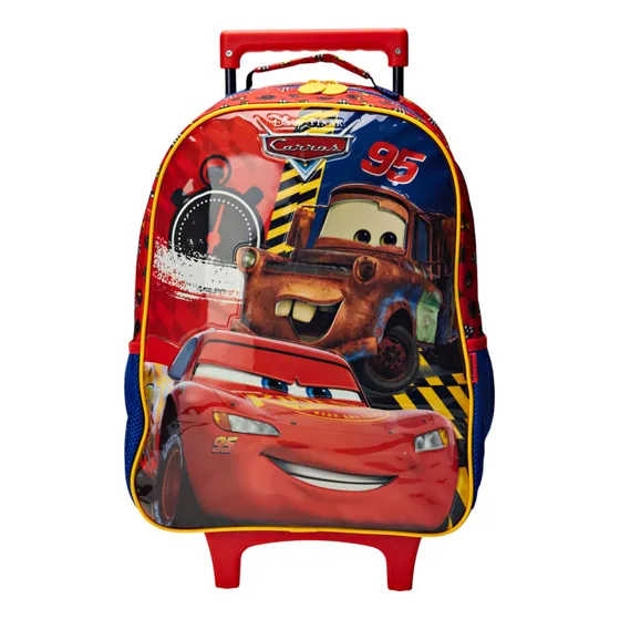 Mala Escolar P/ Meninos 16 Carros X1 13290 Com Rodas Xeryus