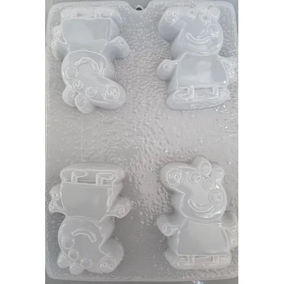 Molde Para Jabón, Gomita, Gelatina Chocolat Pepa Pig Mod 754