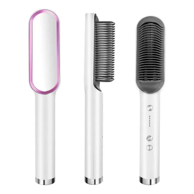 Cepillo Alisador Lazhu 2 En 1 Philco Dry Brush Straighten E