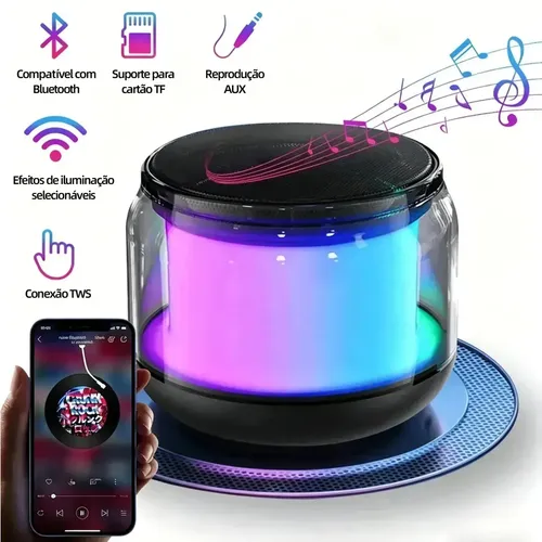 Alto-falante Pulse Xplosion SP602 portátil com bluetooth preto
