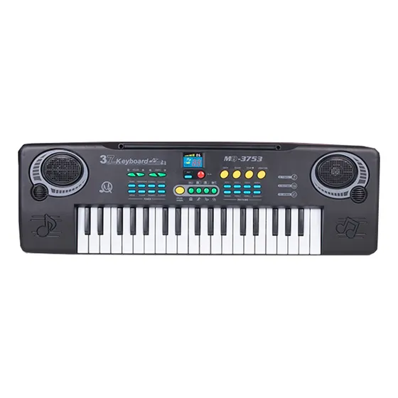 Órgano Musical Infantil Mq3753 Micrófono Teclado Para Niños