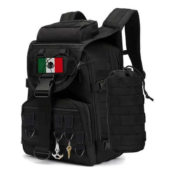 Mochila Táctica Militar De 40 Litros Bolsa Militar Color Negro