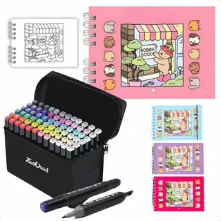 Kit Livro De Colorir Bobbie Goods Com Conjunto De Canetas Ma Kit Livro De Colorir Bobbie Goods Com Conjunto De Canetas Ma