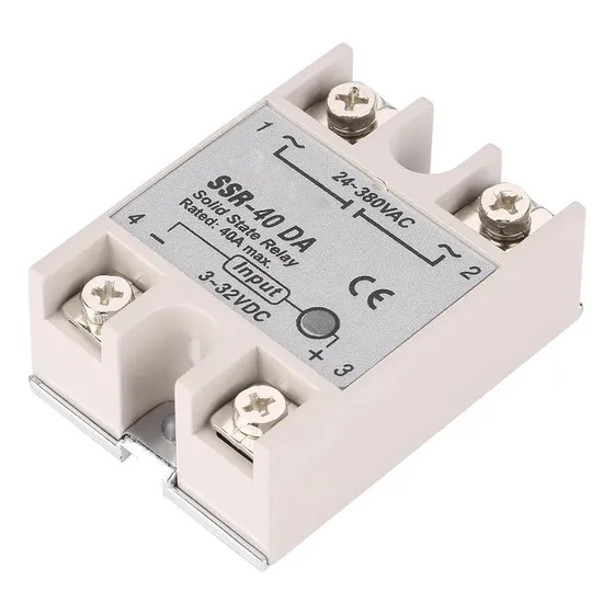 Relé De Estado Sólido Dc-ac Ssr Monofásico 40da 40a De Entra