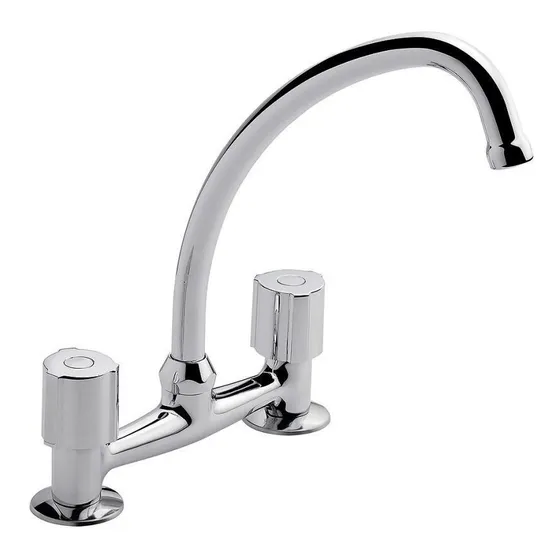 Grifo de cocina doble comando FV C7 Radal 0413/C7 cromo acabado cromado
