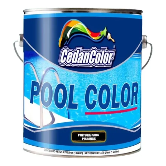 Pintura De Esmalte Para Piscina Azul Galon Marca Cedancolor
