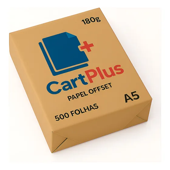 Papel Offset 180g Cartplus A5 ( 500 Folhas ) Cor Branco