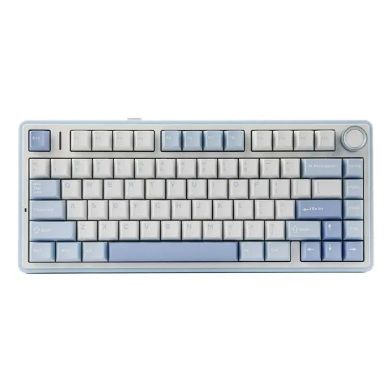 Teclado Aula F75 Mecânico Sem Fio Tri Mode Gasket Hot Swapp