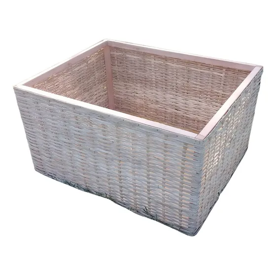 Canasto Organizador Grande Mimbre Contenedor, Cesta 60x40x30 Mimbre