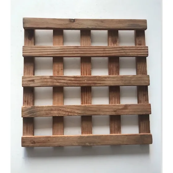 Posa Plato, Olla Caliente De Madera 20x20cm