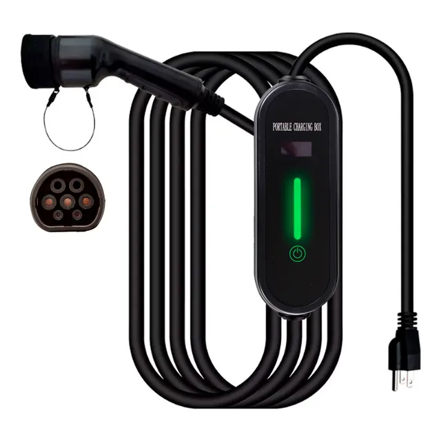 Cargador Portátil Para Vehículo Eléctrico Tipo2 5-15p Ev-omb