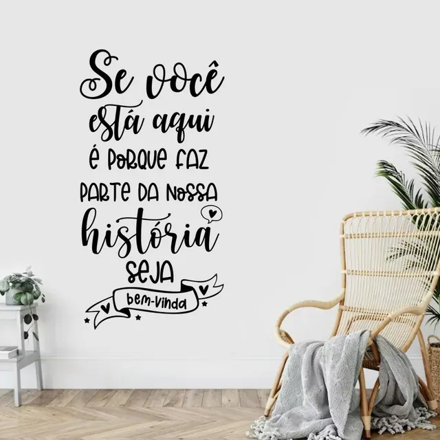 Adesivo De Parede Frase Seja Bem Vindo