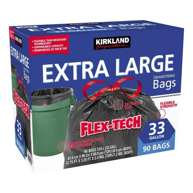 Bolsas Desechables Kirkland Extra Large Drawstring Bags