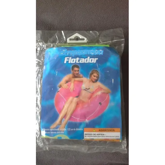Flotador Inflable Nuevo Tipo Dona Con Cordón Sujetador
