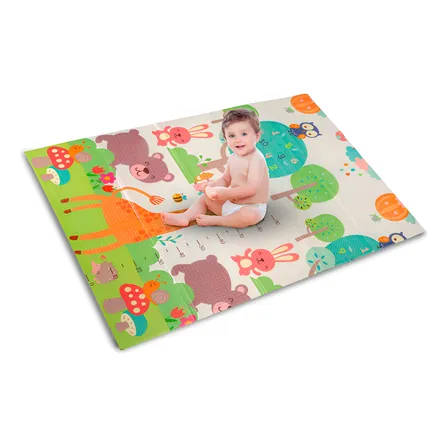 Tapete Infantil Emborrachado Dobrável Dupla Face Educativo