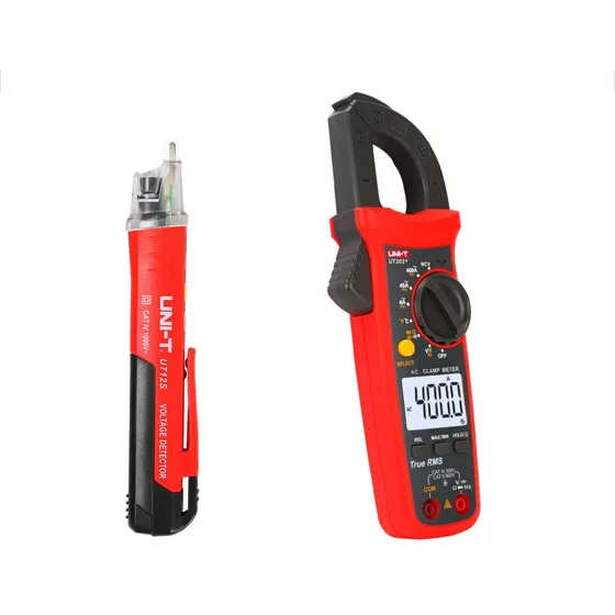 Combo Pinza Amperométrica Unit Ut202+ Trms + Detector Ut12s 