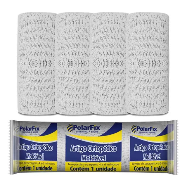 10 Und Atadura Gessada Gesso 15cm Gessoterapia Estética
