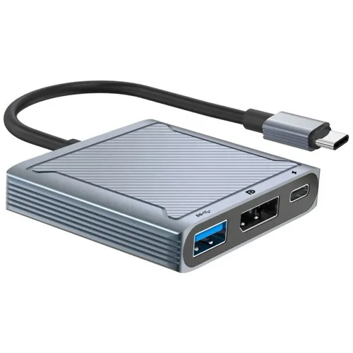 Adaptador Usb-c A Displayport 8k Hub 3 En 1 Cable Mac Pc