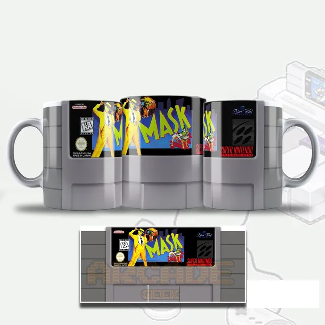Caneca Gamer Cartucho Fita Snes Video Game Café Chá Present
