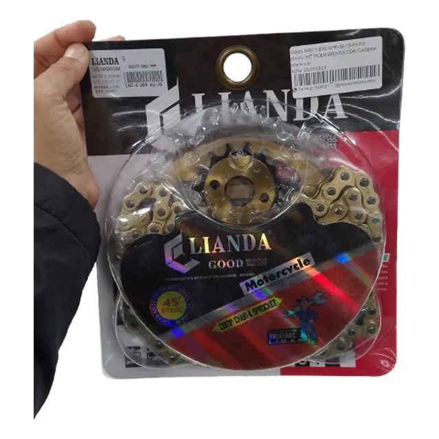 Kit Rodamiento Con Cadena Corona 38 Piñon 15 Ek Express