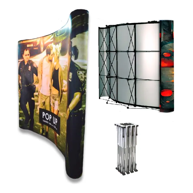 Backing Curvo Portatil 3x4 Paneles