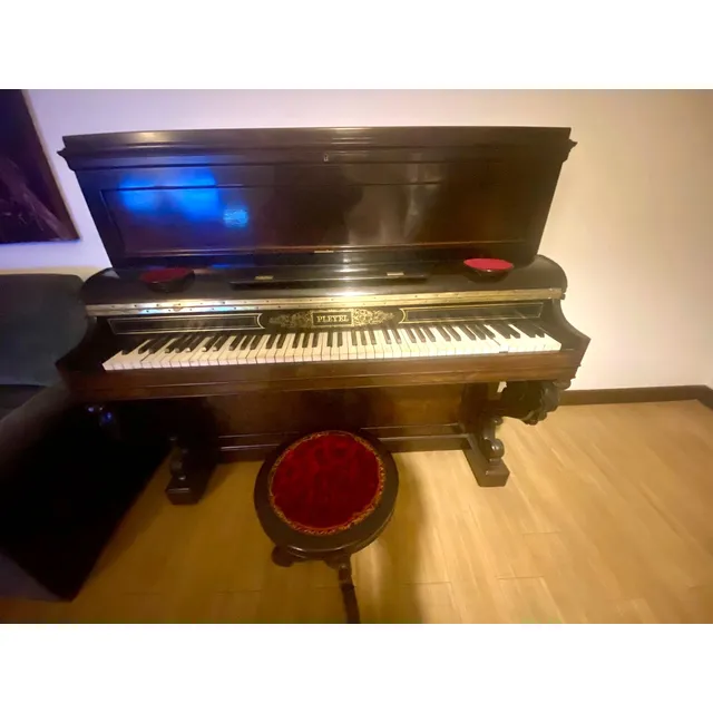 Piano Antiguo Vertical Importado Marca Pleyel Año 1875