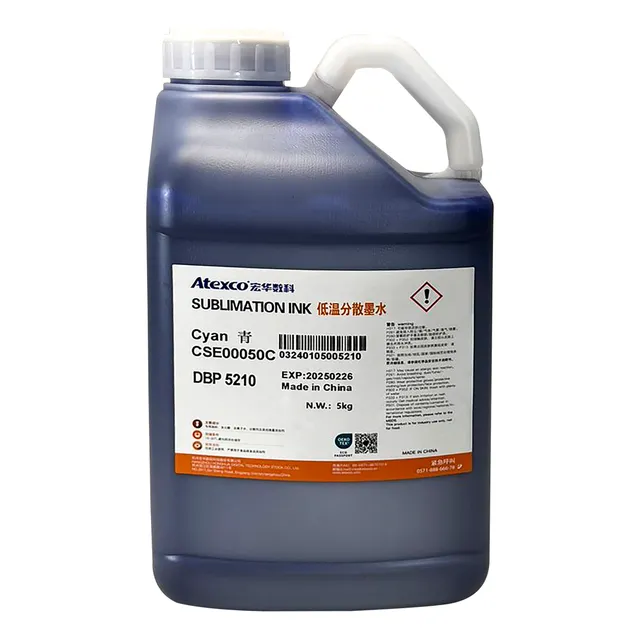 Tinta Cian Sublimacion Atexco Para Cabezal Epson 5 Kilos