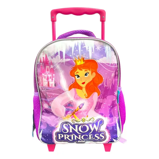 Mochila Carro Lesedife Princess 12'' Niña Urbana Escolar Color Violeta Diseño De La Tela 94.20403.2
