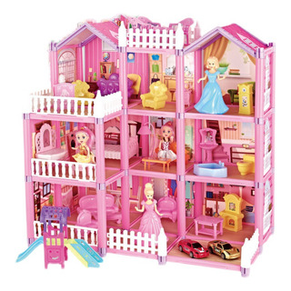 Casita Casa De Muñecas Con Muebles Castillo De Princesa Diy Casita Casa De Muñecas Con Muebles Castillo De Princesa Diy