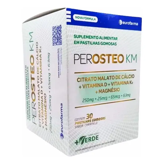 Perosteo Km Sabor Caramelo 30 Patilhas De Gomas