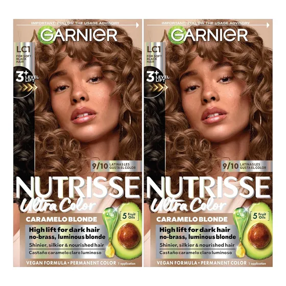 Crema Colorante Permanente Garnier Nutrisse, Pack De 2, Lc1