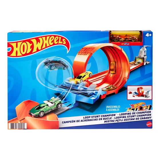 Pista Hot Wheels Action Loop Stunt Champion (bucle) + Carro