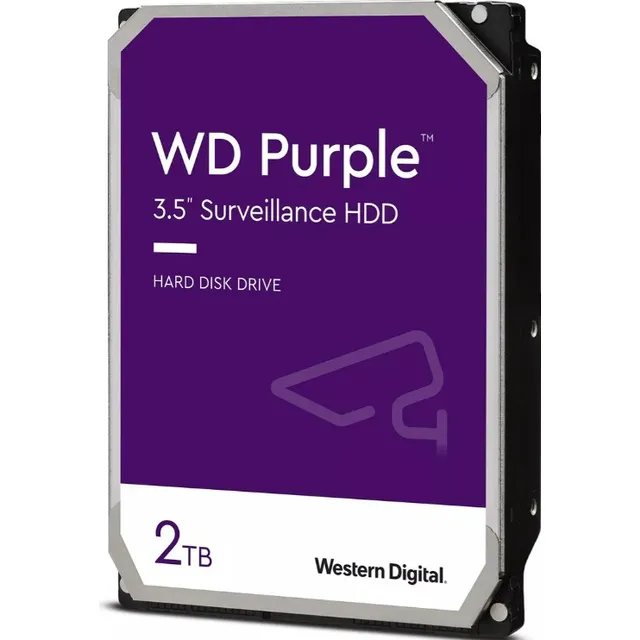 Disco Duro  2 Tb Purple Wester Digital, Especial Para Cctv