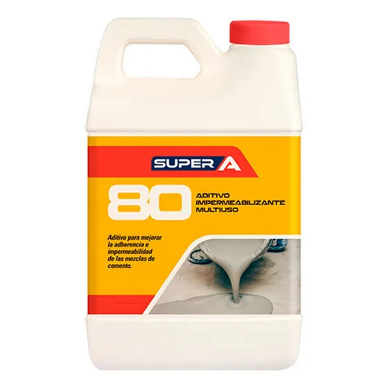 Aditivo Adherente Impermeabilizante Super A 80 1 Litro
