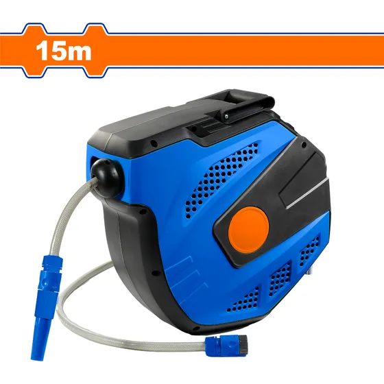 Carrete Retractil De Manguera De Agua 1/2 15mts Marca Wadfow