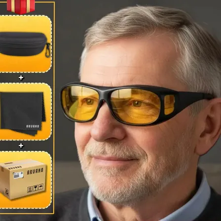Anteojos Antiencandilantes Manejar Noche Antirreflex Arvano Amarillo