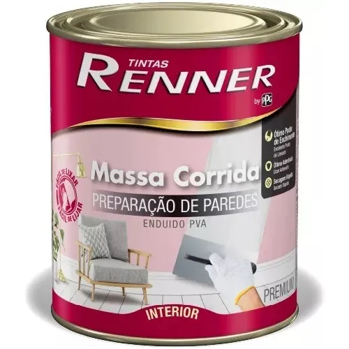 Enduido Interior Renner Extravinil Lavable Lata 1,5kg 0,75lt
