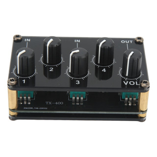 Mini Mesa De Mezclas De Sonido, 4 Entradas Y 1 Salida, Conso Mini Mesa De Mezclas De Sonido, 4 Entradas Y 1 Salida, Conso