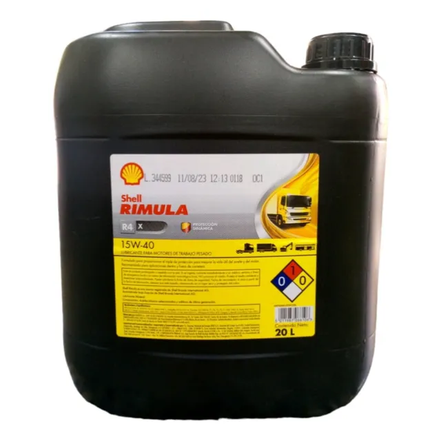 Aceite Motor Diesel 15w40 Shell Rimula R4 X Paila 20lts