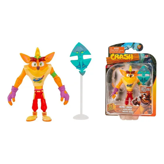 Crash Bandicoot Figura Retro Crash Ika Mask Juguete Coleccio