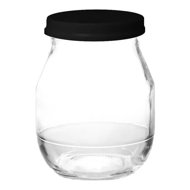 Frasco De Vidrio Yogurt 200 Cc Con Tapa Plastica 60 Unidades